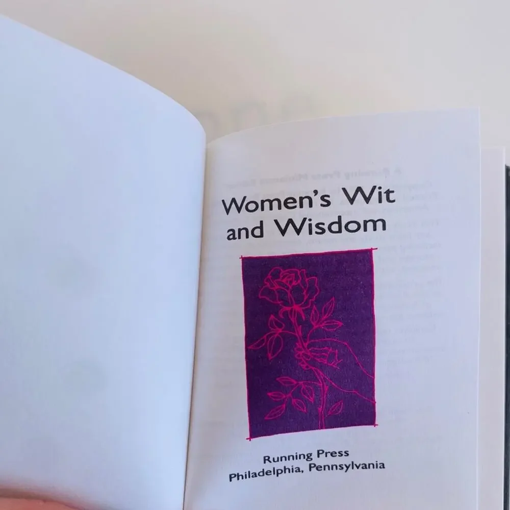 1991 Women's Wit and Wisdom Miniature Book